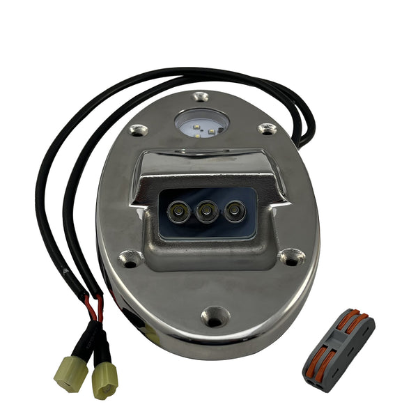 Race Sport Phare d'accostage DEL haute puissance personnalisé professionnel en inox 316 de qualité marine (sans option caméra)