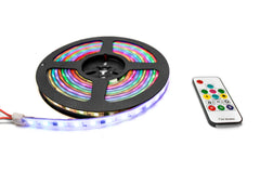 Race Sport 6.4ft 5-Meter 5050 RGB Chasing Function Tape Strip Lighting and Controller - IP68 Rated with Weatherproof Sleeve