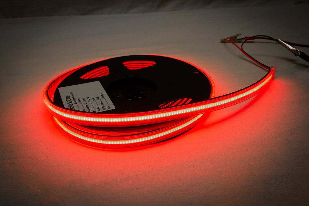 Race Sport NEW - V-Sport Plasma 16.4ft IP67 LED Solid Tape Strip Reels with Heavy Duty 3M Adhesive - RED