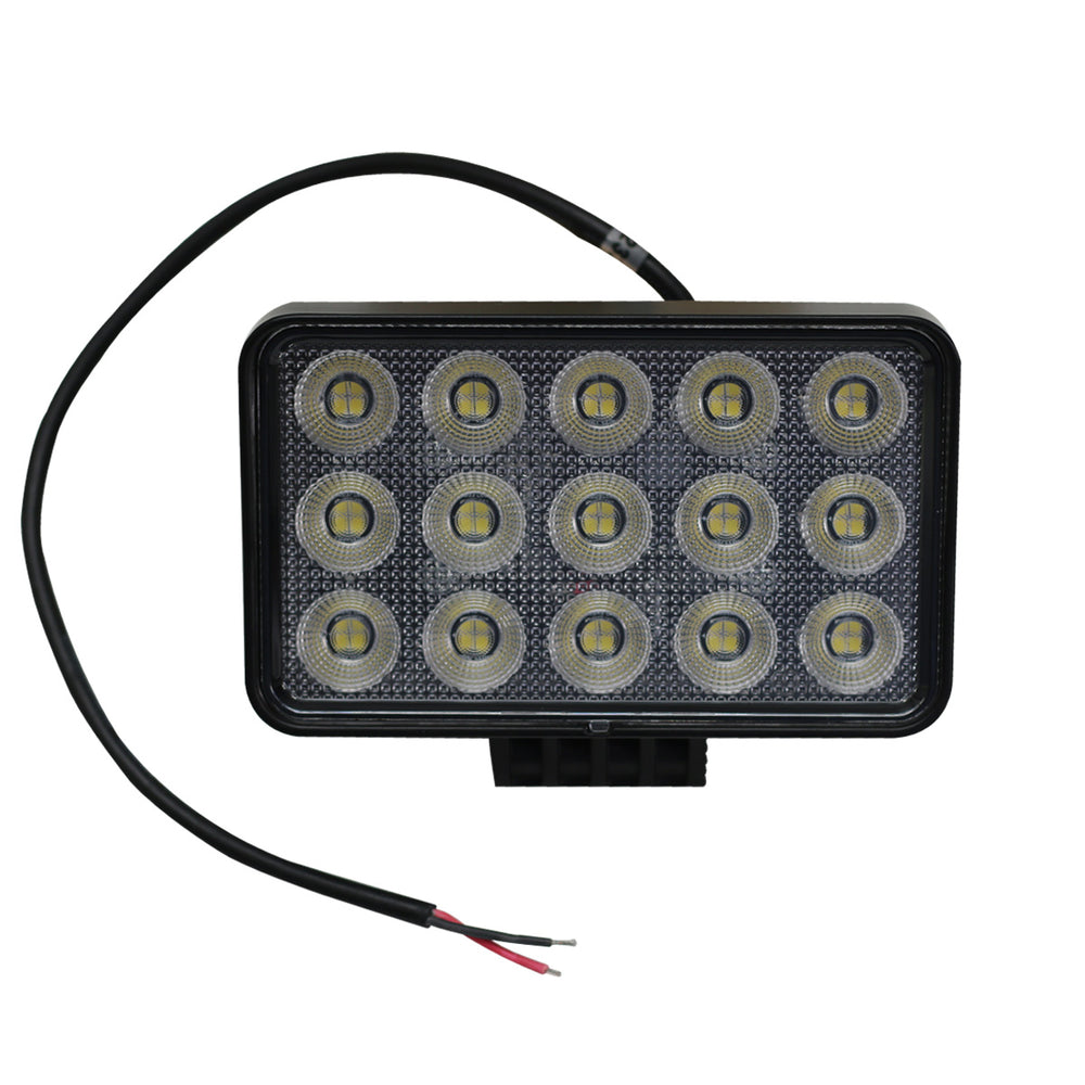 Race Sport 6 x 3.75in 60-Watt Rectangle IQ Series Auxiliary LED Flood Beam Light - Industrial Grade Quadruplex Optical System