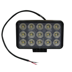 Race Sport 6 x 3.75in 60-Watt Rectangle IQ Series Auxiliary LED Flood Beam Light - Industrial Grade Quadruplex Optical System