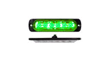 6-LED Ultra Slim Flush Mount 19-Flash Pattern Marker Strobe Light (GREEN)