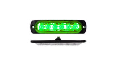 Race Sport 6-LED Ultra Slim Flush Mount 19-Flash Pattern Marker Strobe Light (GREEN)