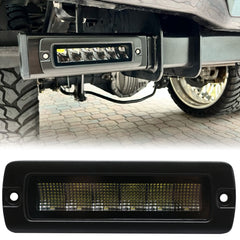Race Sport 7in 30-Watt RoadRunner SAE Compliant IP67 Flush Mount 3,000lm Aux Flood Light with MELT Temp Control System and frameless construction