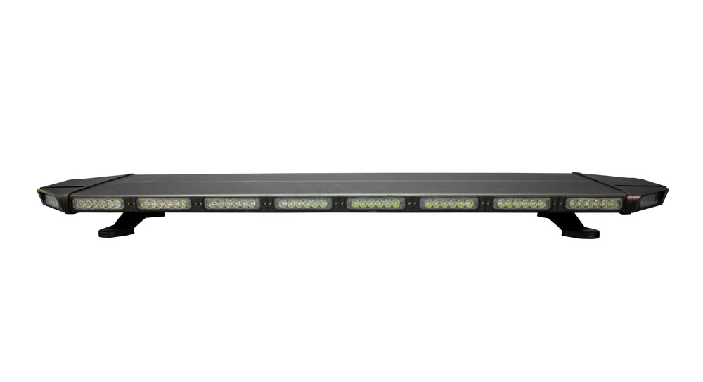 Race Sport 48in Full-Size LED Strobe lightbar in Amber/White 3-Watt LED's,White LED take-down light, White LED alley light, Amber/White traffic strobe adviser at back,with controller box, 12VDC