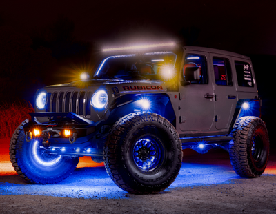 Race Sport ColorTRAIL 4pc RGB+W Chasing Rock Lights - 1007864