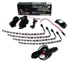 Race Sport LED Interior RGB Multi-Color Accent Kit ColorSMART Smartphone Controlled with millions of colors and patterns