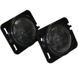 2007-2017 Jeep Wrangler AMBER color Front Side Marker LEDs with black smoked lens (Pair) 4-Watt 80 Lumens