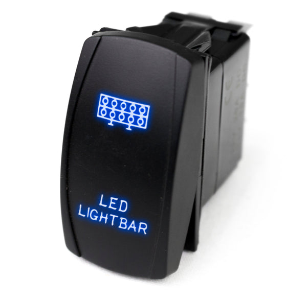 Race Sport LED Rocker Switch with Blue LED Radiance (LED Light Bar) (RSLE21B)