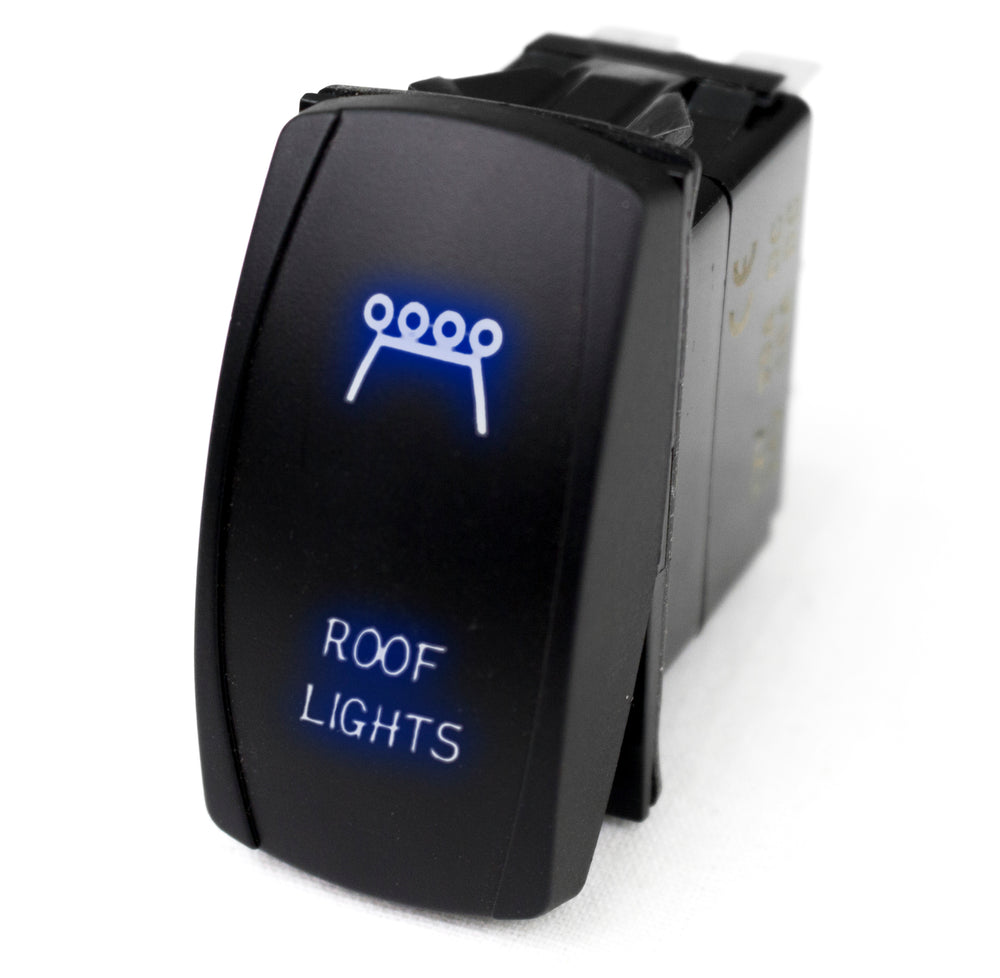 Race Sport LED Rocker Switch w/ Blue LED Radiance (Roof Lights)