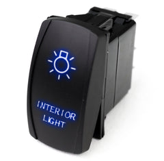 Race Sport LED Rocker Switch w/ Blue LED Radiance (Interior Lights)