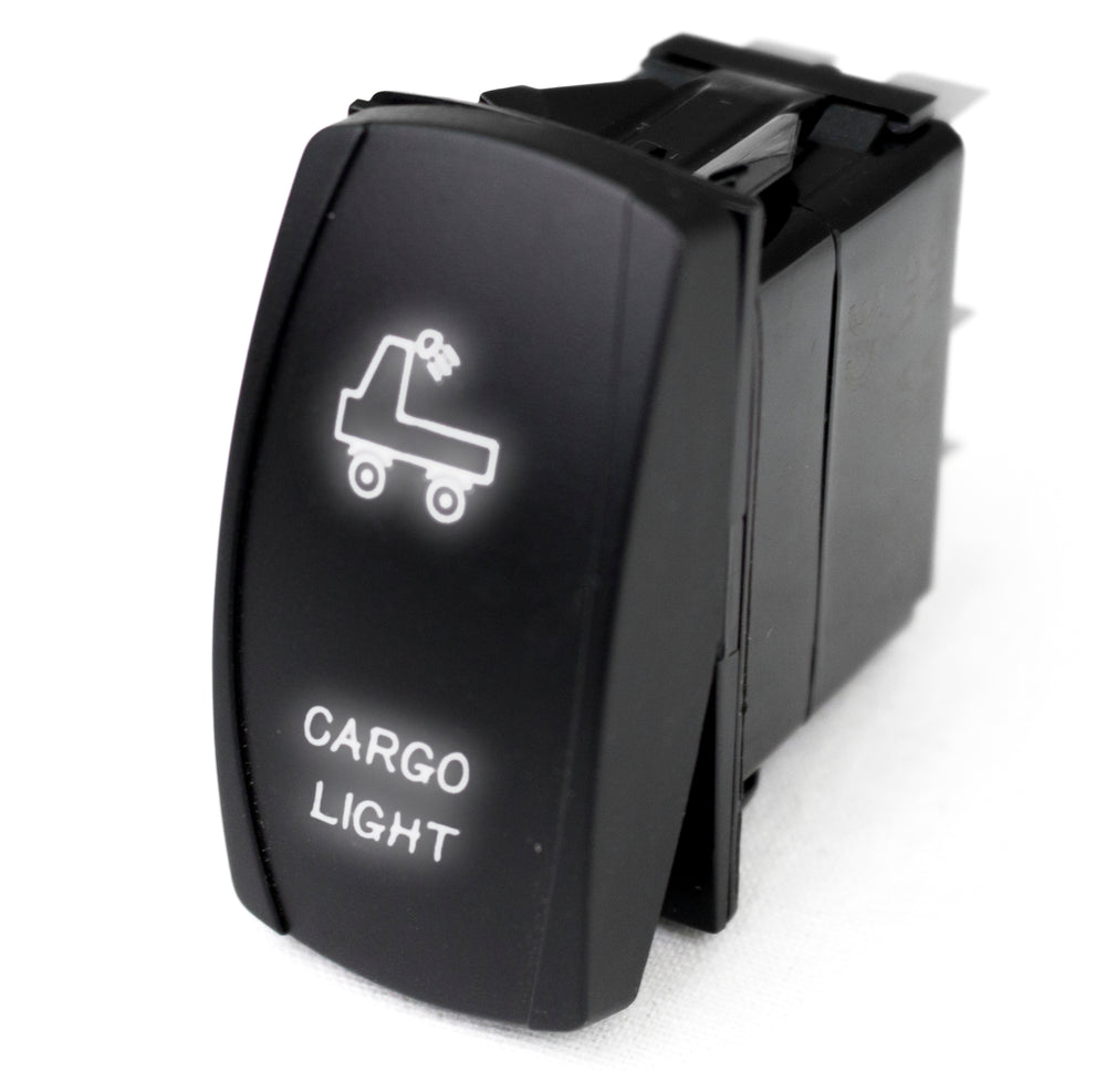 Race Sport LED Rocker Switch w/ White LED Radiance (Cargo Light)
