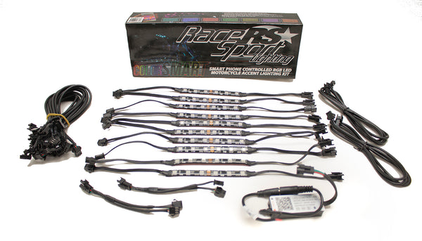 Race Sport ColorSMART RGB Smartphone Controlled LED Motorcycle Kit - NEW Chasing function for 2020