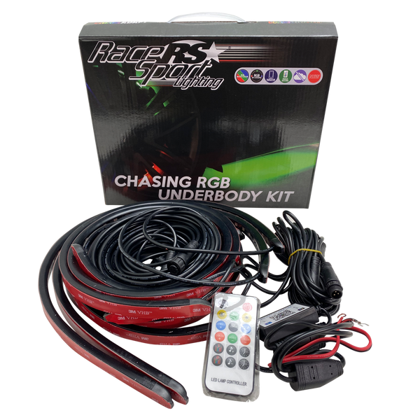Race Sport RGB Chasing Style 6-Piece Underbody LED Kit with ColorADAPT Remote and ColorSMART APP Control Options