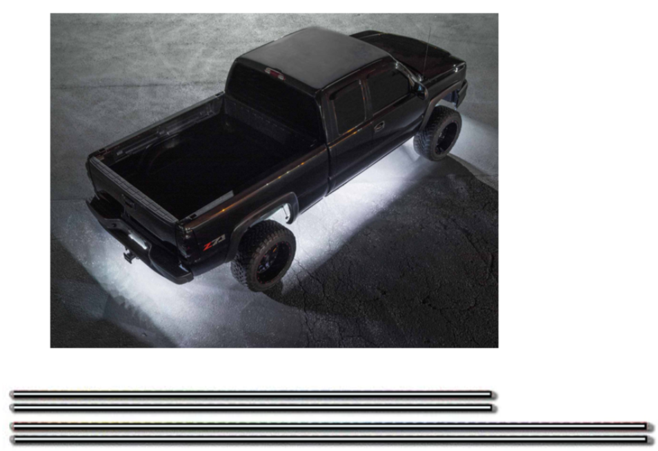 Race Sport Ultra White Series HD Aluminum Channel LED Underbody Kit - 1007840