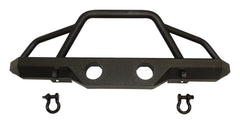 RT Offroad Black Textured Plate Steel Front Bumper for 76-06 Jeep CJs, YJ, TJ Wranglers