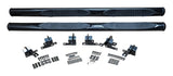 Black Tubular Side Steps for Jeep JK Wranglers w/ 4-Doors