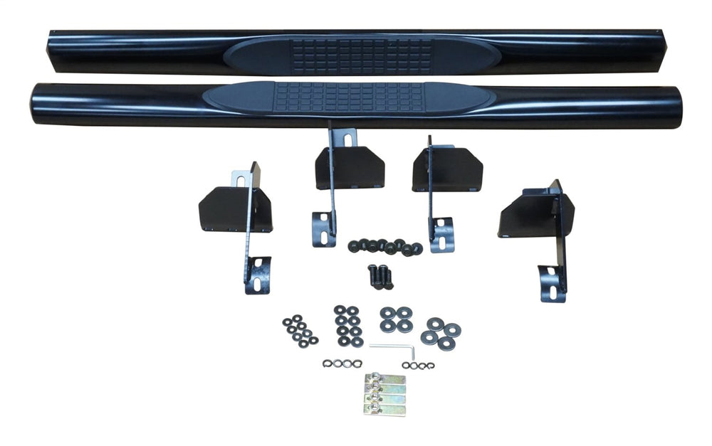 RT Offroad Black Tubular Side Steps for Jeep JK Wranglers w/ 2-Doors