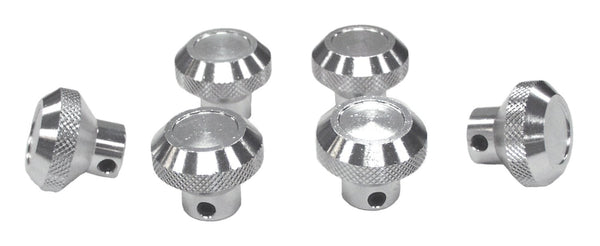 RT Offroad Ensemble de boutons de commande de tableau de bord en aluminium billette pour 76-86 Jeep CJ-5, CJ-7, CJ-8, ensemble de 6