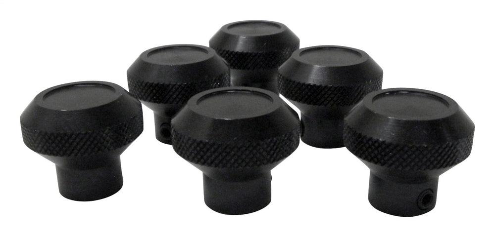 RT Offroad Dash Control Knob Set, Black, Set of 6