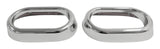 Door Handle Accents for 07-10 Jeep JK Wrangler, Set of 2, Plastic, Chrome Finish