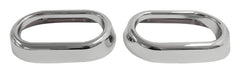 RT Offroad Door Handle Accents for 07-10 Jeep JK Wrangler, Set of 2, Plastic, Chrome Finish