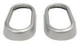 Door Handle Accents for 07-10 Jeep JK Wrangler, Set of 2, Plastic, Silver
