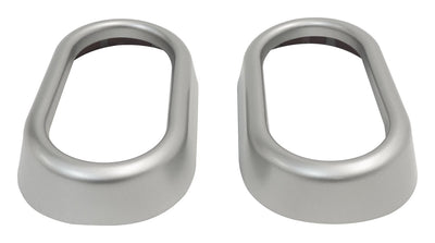 RT Offroad Door Handle Accents for 07-10 Jeep JK Wrangler, Set of 2, Plastic, Silver