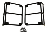 Black Tail Light Guard Set for Jeep JK Wrangler 2007-2018, Includes Hardware