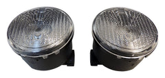 RT Offroad Clear Parking Light Kit w/ Amber Bulbs for 2007-2013 Jeep JK Wrangler L & R