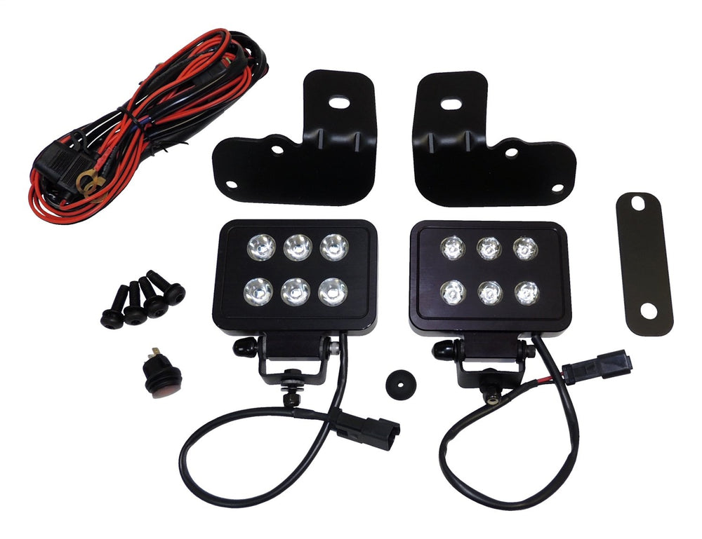 RT Offroad LED Block Lamp Kit for 2007-2018 Jeep JK Wrangler, Made in the USA