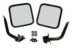 RT Offroad Gloss Black Mirror Kit for 1987-1995 Jeep CJ-5, CJ-7, CJ-8, & YJ Wrangler
