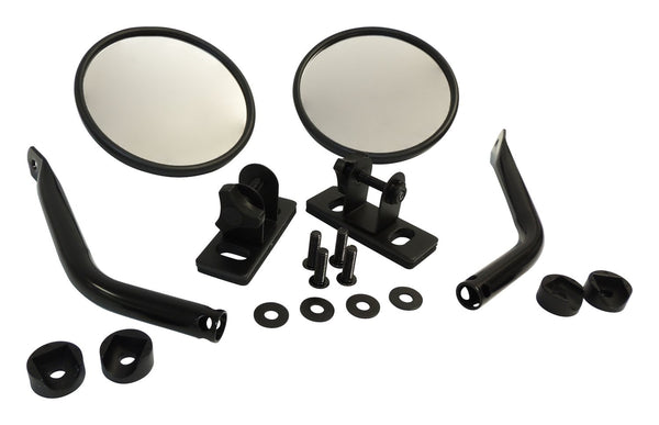 RT Offroad Ensemble de rétroviseurs à dégagement rapide avec supports de relocalisation pour Jeep JK, TJ, YJ, CJ-7, CJ-8