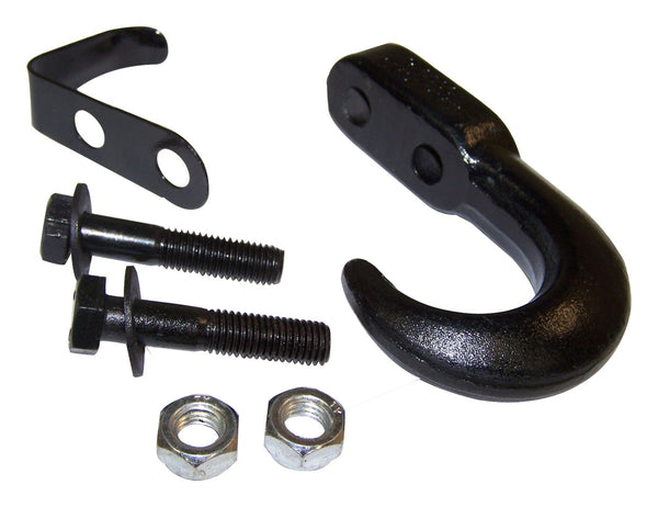RT Offroad Black Tow Hook Kit for 1955-86 Jeep CJ-5, CJ-6, CJ-7, CJ-8 Incl. Hardware