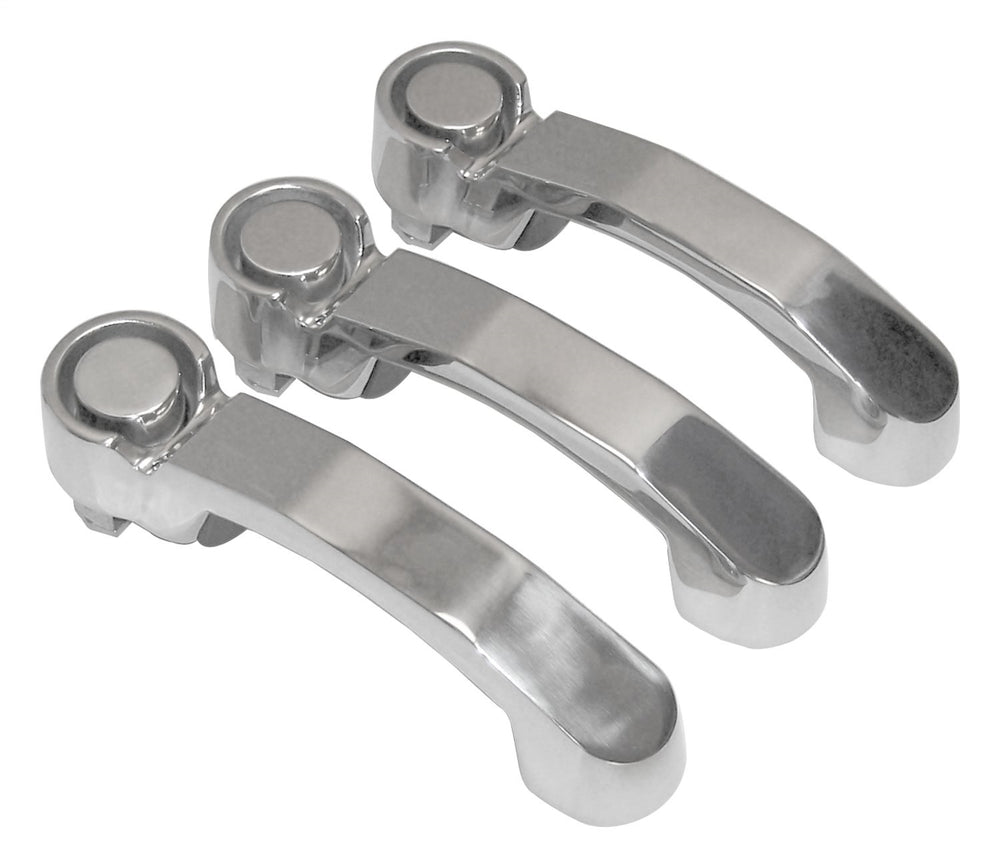 RT Offroad 3 Stainless Steel Door Handles for 07-18 Jeep JK Wrangler (2 Doors & Tailgate)
