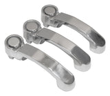 3 Stainless Steel Door Handles for 07-18 Jeep JK Wrangler (2 Doors & Tailgate)