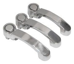 RT Offroad 3 Stainless Steel Door Handles for 07-18 Jeep JK Wrangler (2 Doors & Tailgate)