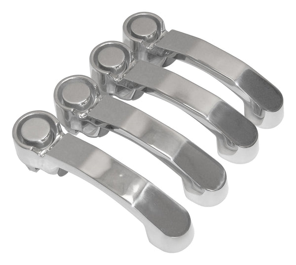 RT Offroad 4 Stainless Steel Door Handles for Jeep 07-18 JK Wrangler, 08-12 KK Liberty