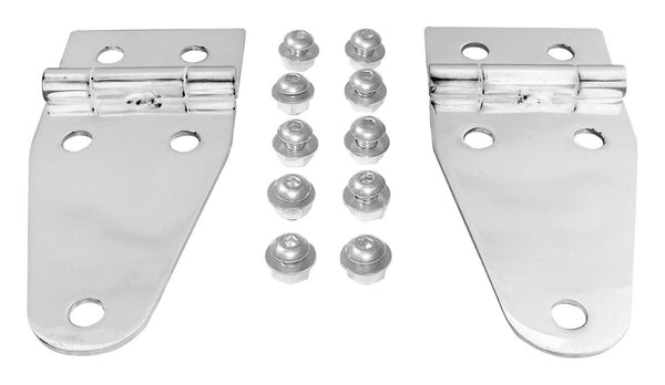 RT Offroad Stainless Steel Hood Hinge Set, Left & Right