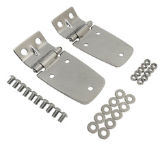 RT Offroad Polished Stainless Steel Hood Hinge Set for 97-06 Jeep TJ Wrangler