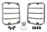 Stainless Steel Tail Light Guard Set for 07-18 Jeep JK Wrangler
Incl. Hardware (RT34080)