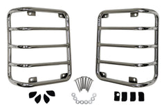 RT Offroad Stainless Steel Tail Light Guard Set for 07-18 Jeep JK Wrangler Incl. Hardware (RT34080)