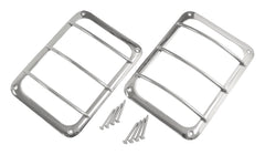 RT Offroad Stainless Steel Tail Light Guard Set for 07-18 Jeep JK Wrangler Incl. Hardware (RT34081)