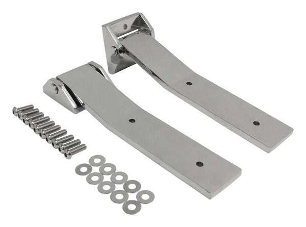 RT Offroad Stainless Tailgate Hinge Set, Upper & Lower for Jeep 2007-2018 JK Wrangler
