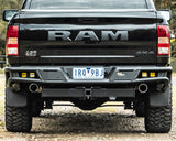 Ironman 4x4 - Raid Rear Bumper Kit - 20W Flood Amber Lights for Ram 1500 Classic (2019+) - RTB075K-CL-N2BFA