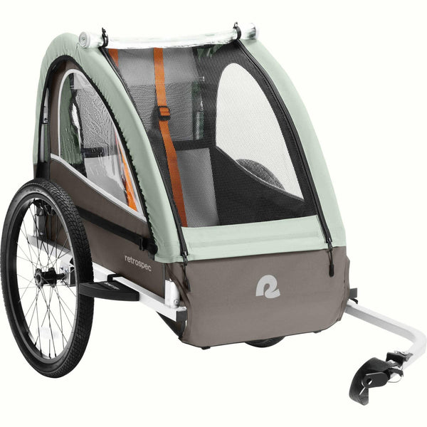 Retrospec 20" Mint Rover Plus Single Kids Bike Trailer | Mint