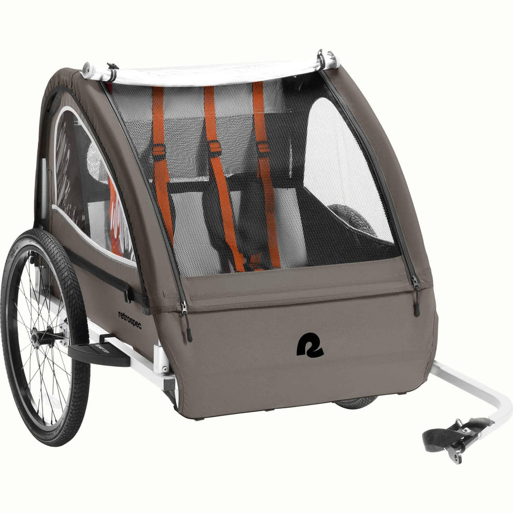 Retrospec 20" Rover Plus Kids Double Bike Trailer | Basalt