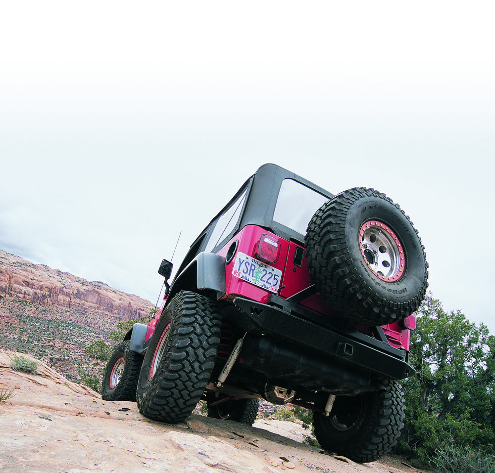 Warn Rock Crawler Rear Bumper for 1987-1995 Jeep Wrangler YJ / 1997-2006 Jeep Wrangler TJ