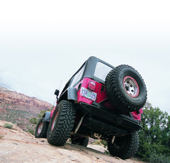 Warn Rock Crawler Rear Bumper for 1987-1995 Jeep Wrangler YJ / 1997-2006 Jeep Wrangler TJ