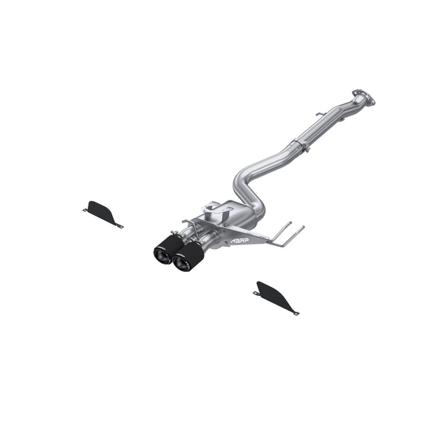 MBRP 3in Cat-Back. Dual Center Rear Exit. T304. CF Tips